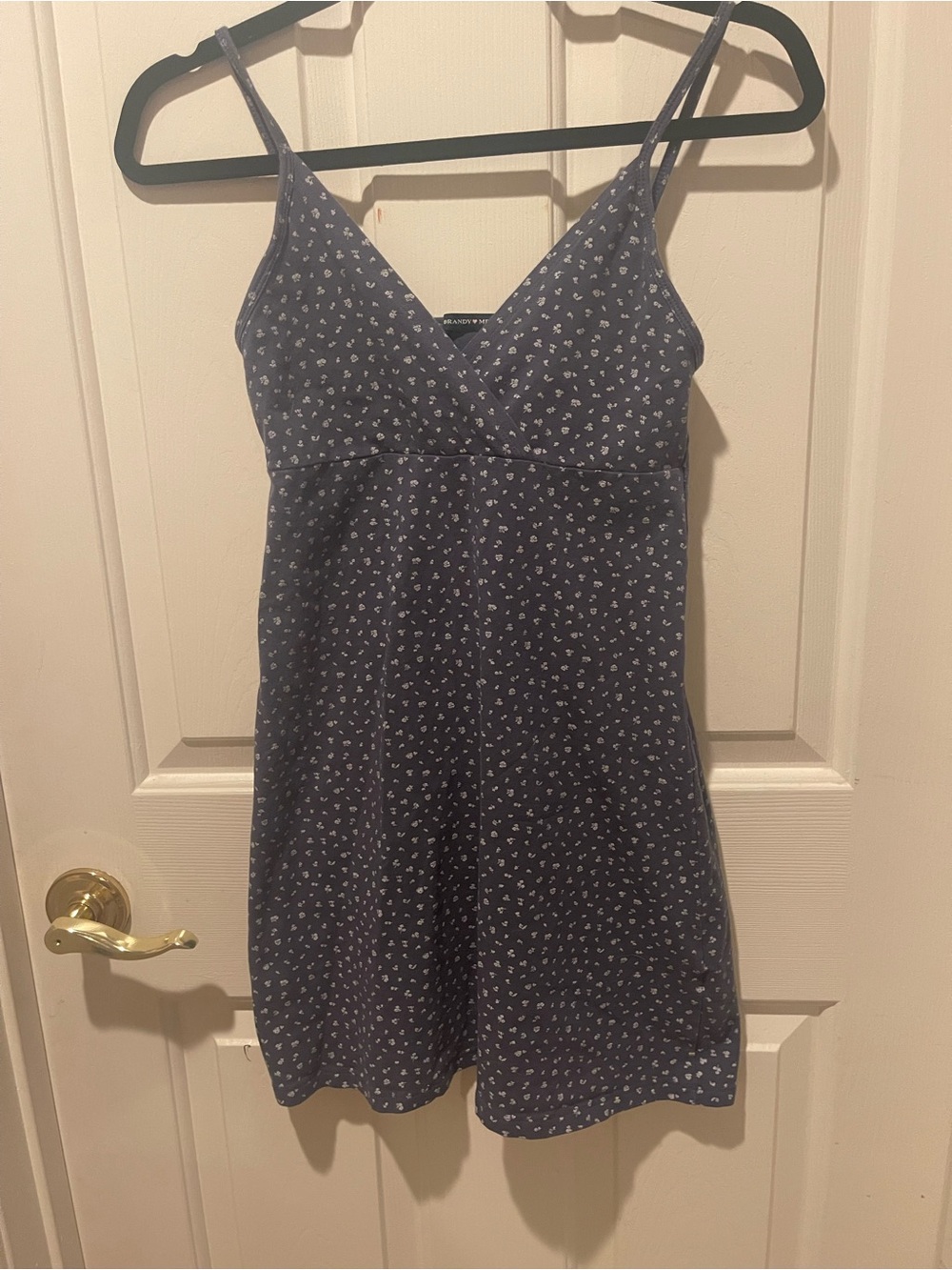 Brandy Melville Blue Floral Mini Dress | Rare Older Style